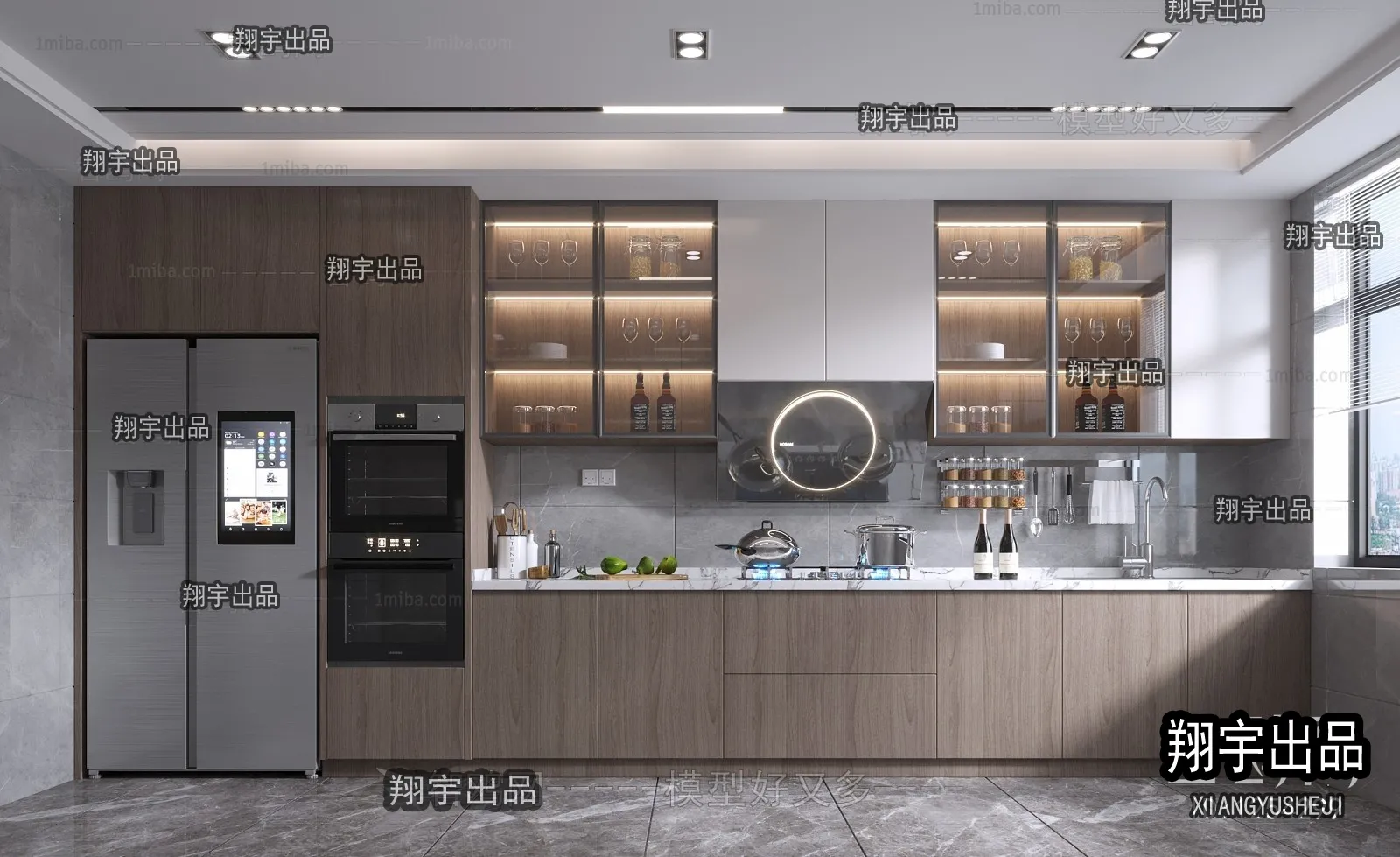 Kitchen 3D Interior Scene – 3D Models – 225