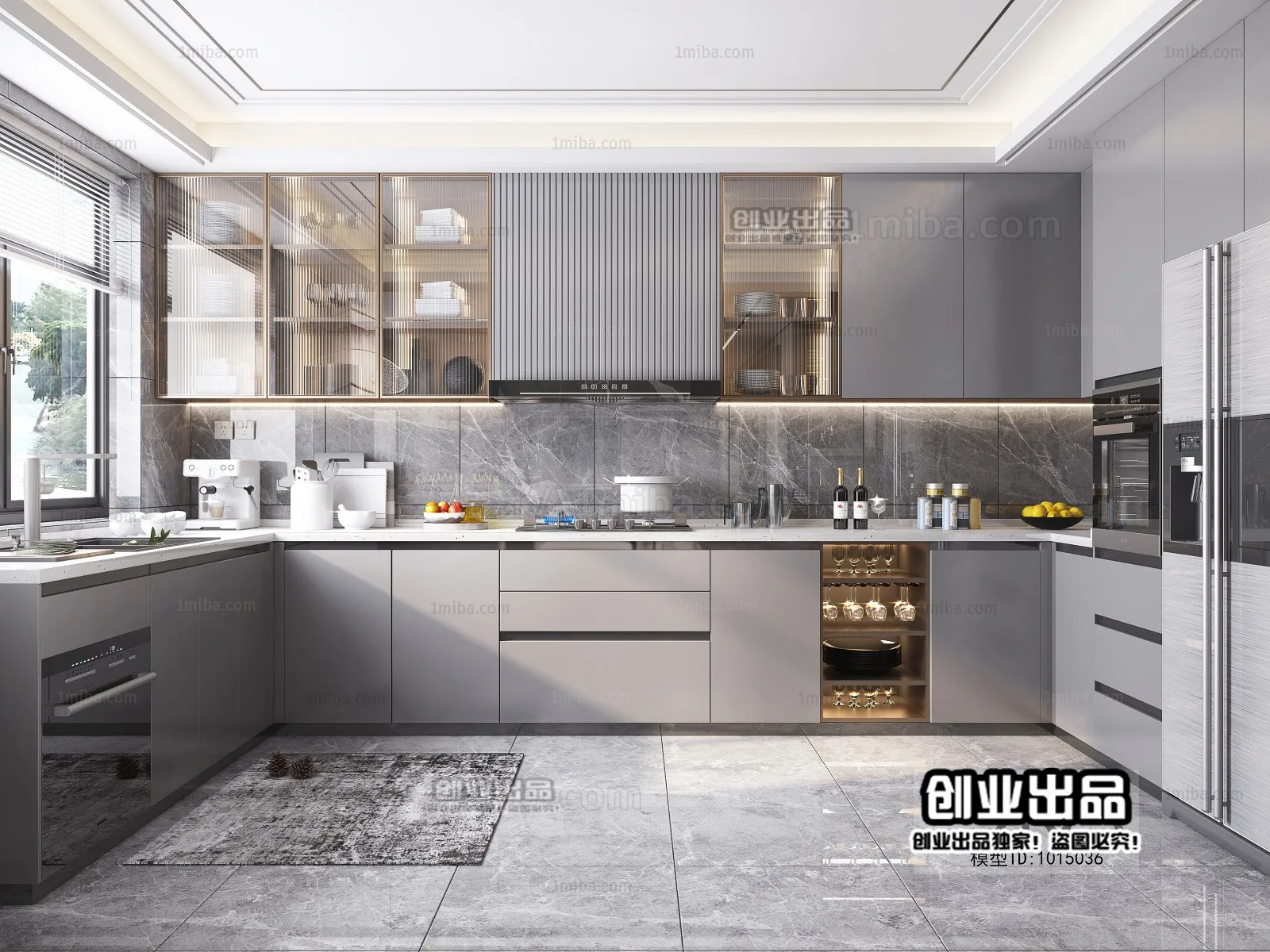 Kitchen 3D Interior Scene – 3D Models – 231