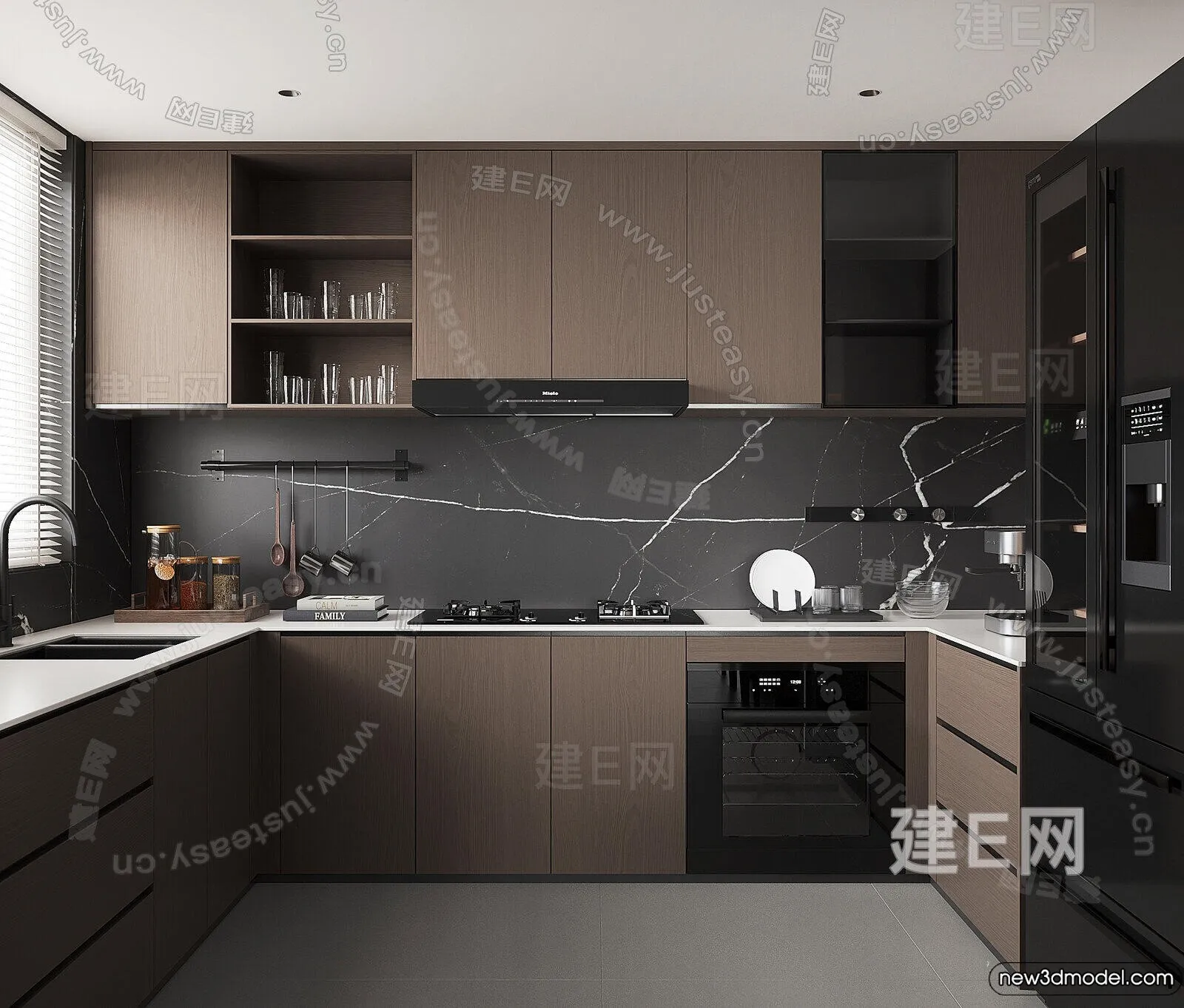 Kitchen – 3D Models – 3D Interior Scenes – 013