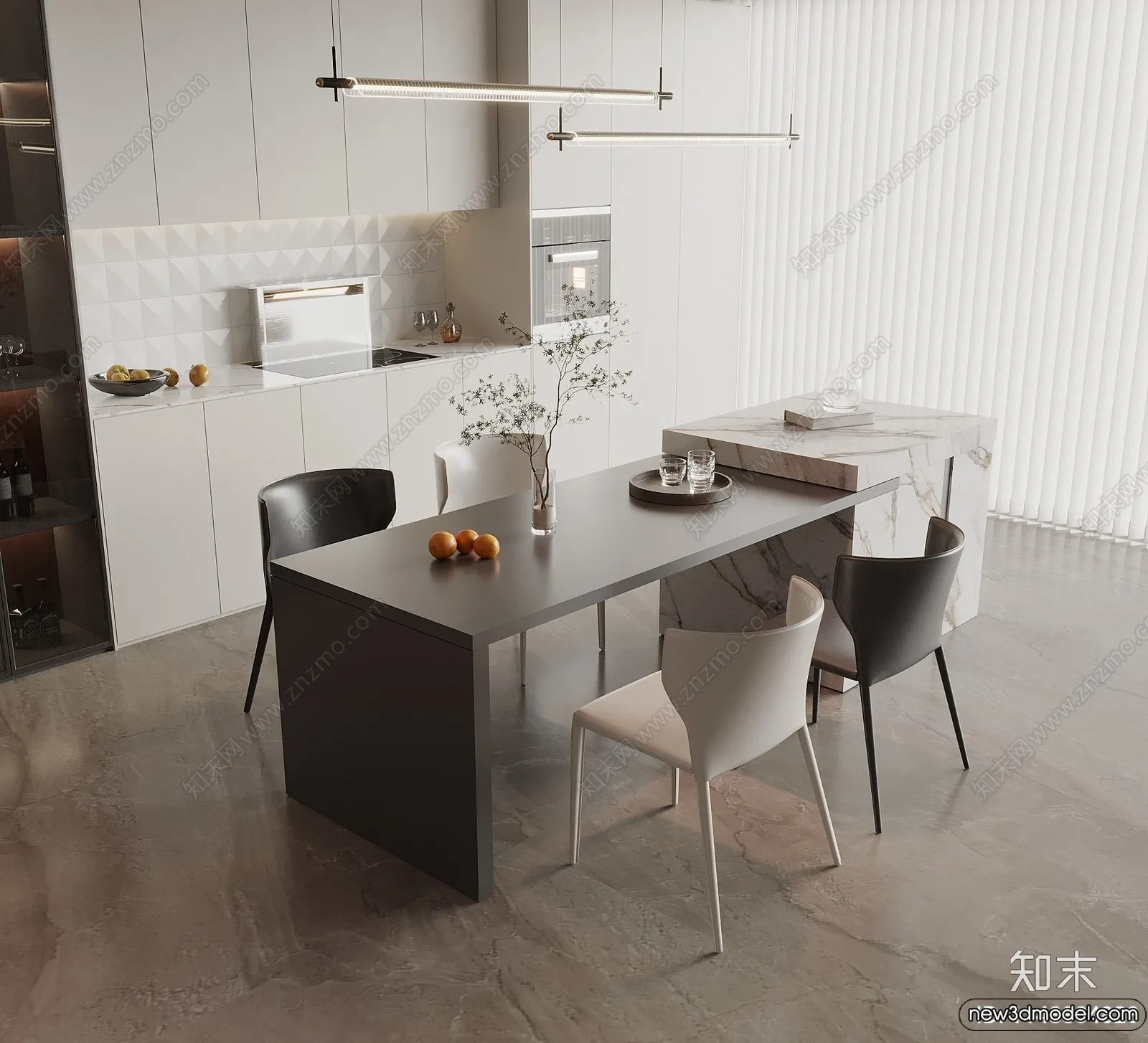 Kitchen – 3D Models – 3D Interior Scenes – 031