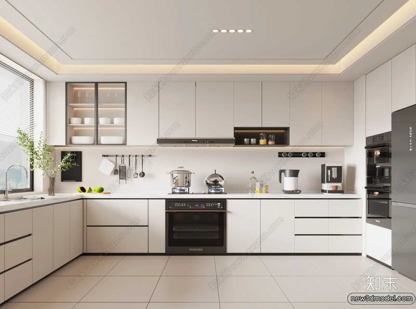 Kitchen – 3D Models – 3D Interior Scenes – 046