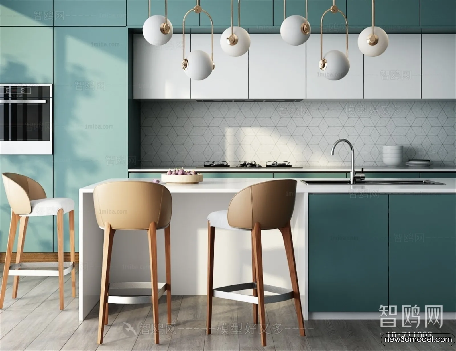 Kitchen – 3D Models – 3D Interior Scenes – 064