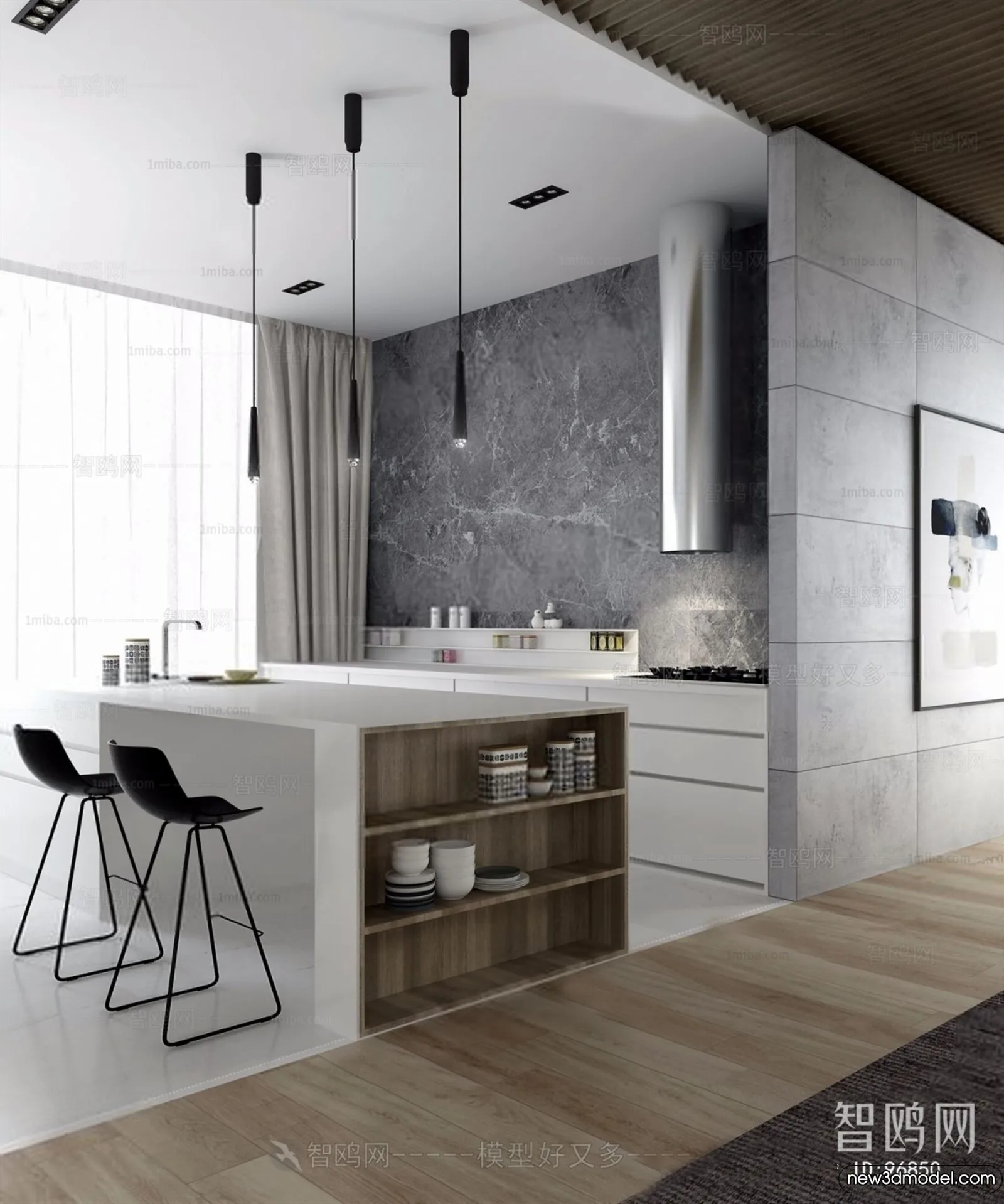 Kitchen – 3D Models – 3D Interior Scenes – 069