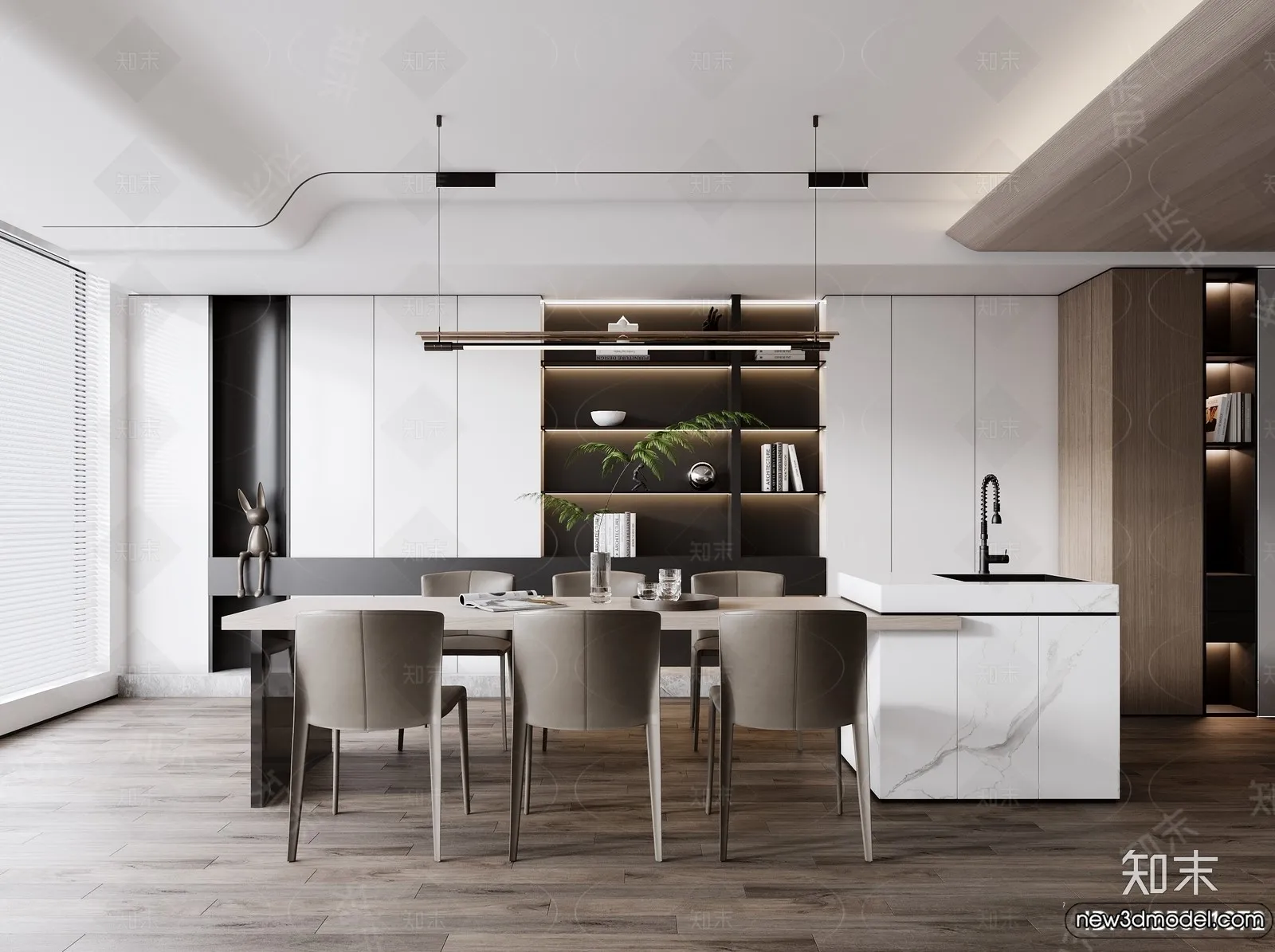 Kitchen – 3D Models – 3D Interior Scenes – 077