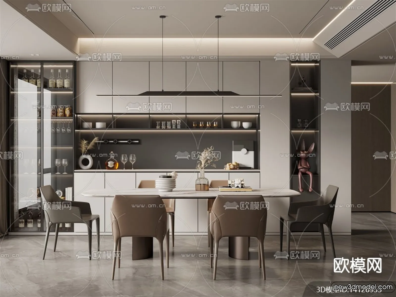 Kitchen – 3D Models – 3D Interior Scenes – 091