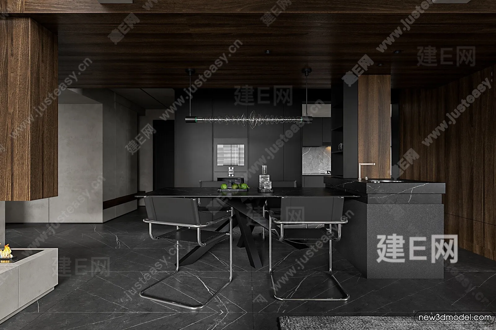 Kitchen – 3D Models – 3D Interior Scenes – 102