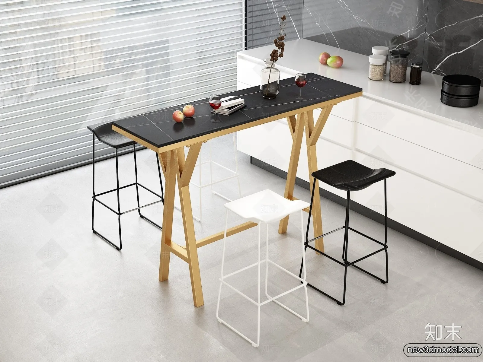 Kitchen – 3D Models – 3D Interior Scenes – 119