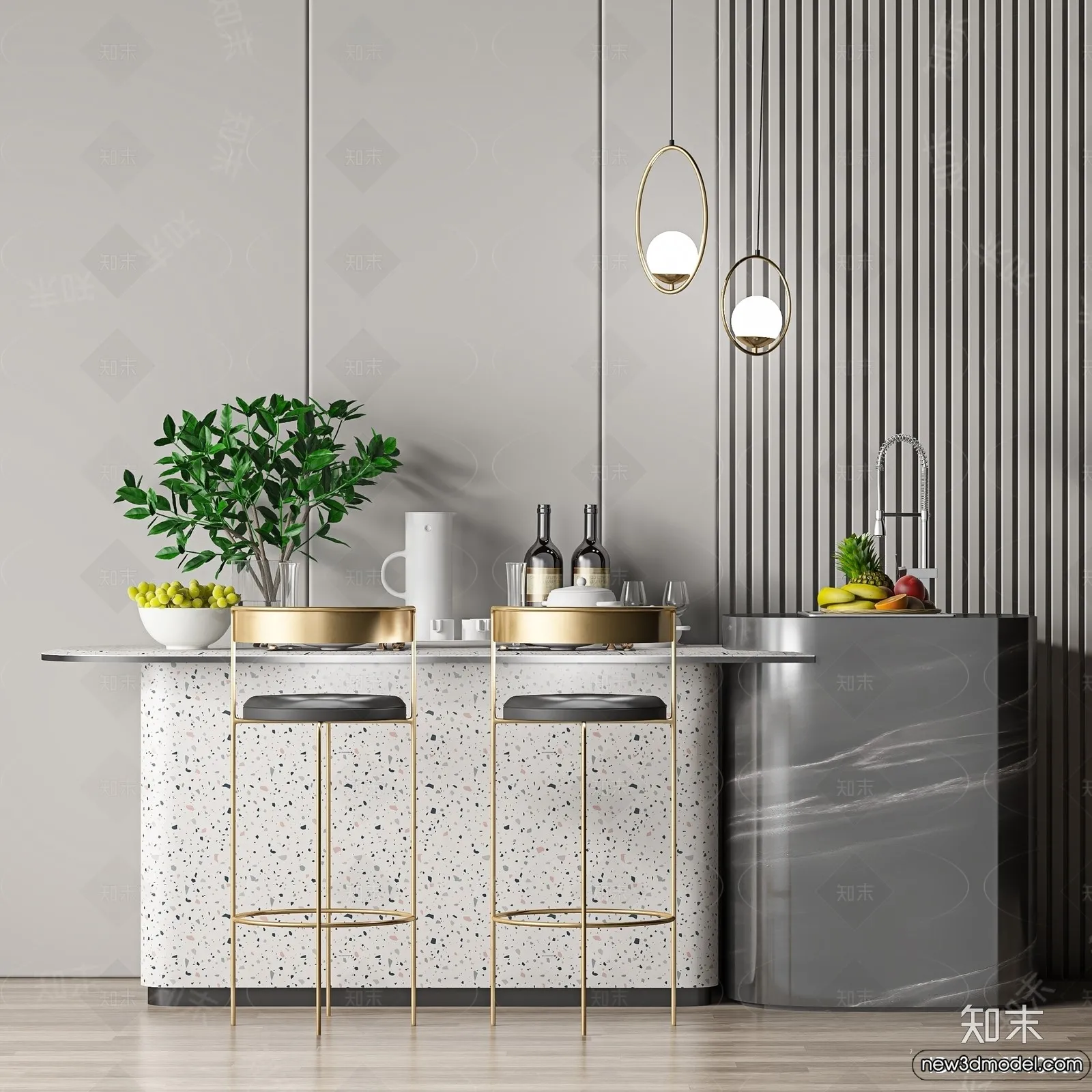 Kitchen – 3D Models – 3D Interior Scenes – 130