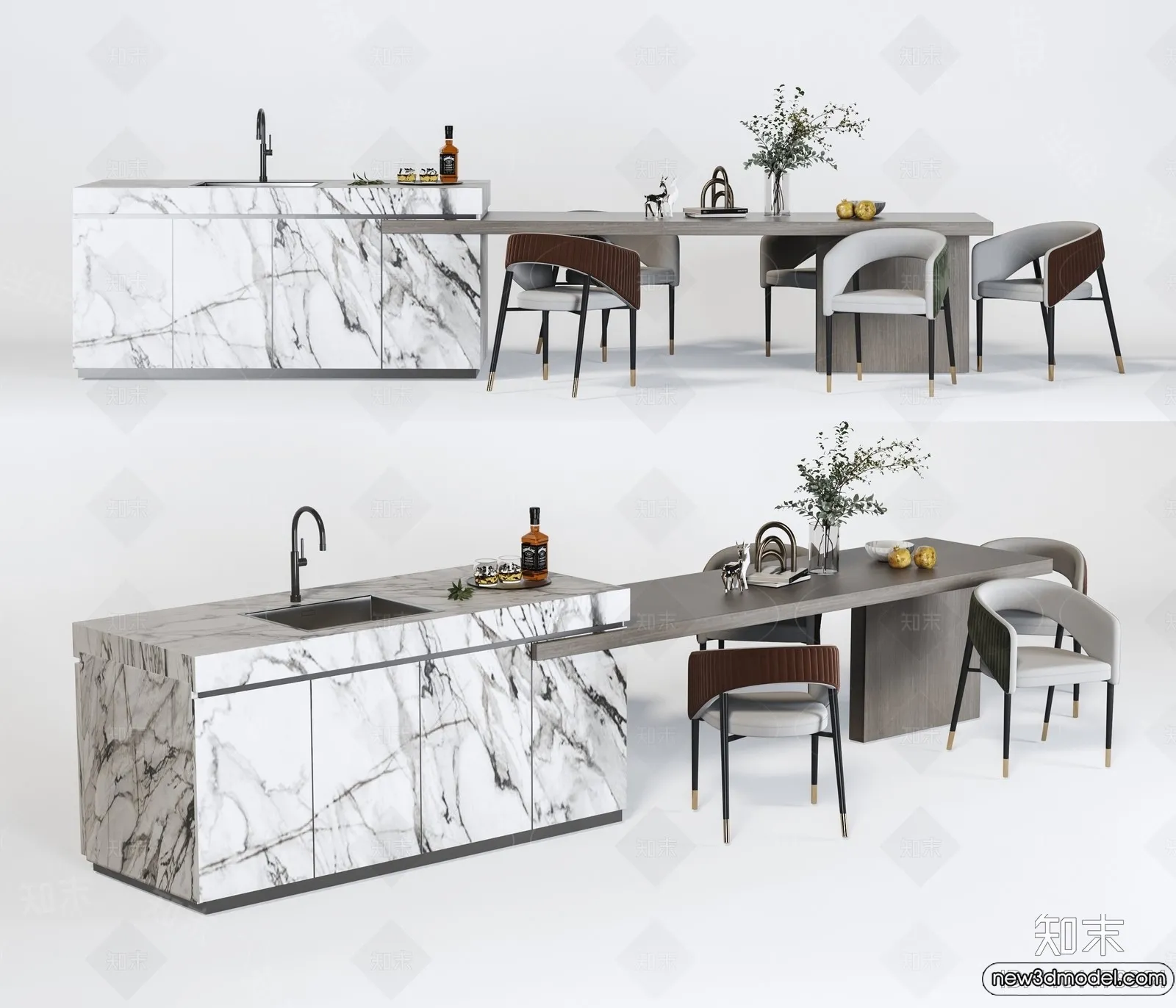 Kitchen – 3D Models – 3D Interior Scenes – 143