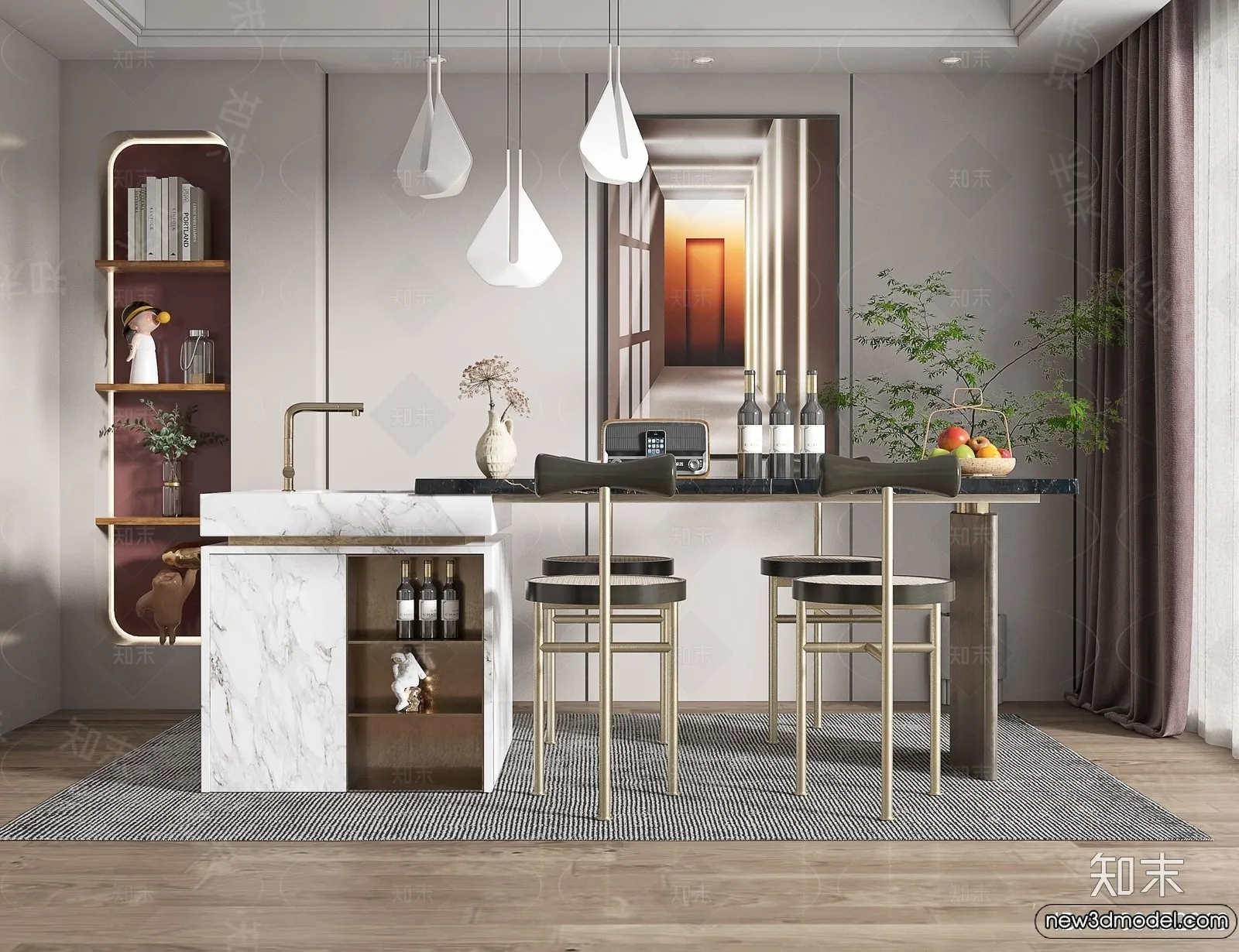 Kitchen – 3D Models – 3D Interior Scenes – 147