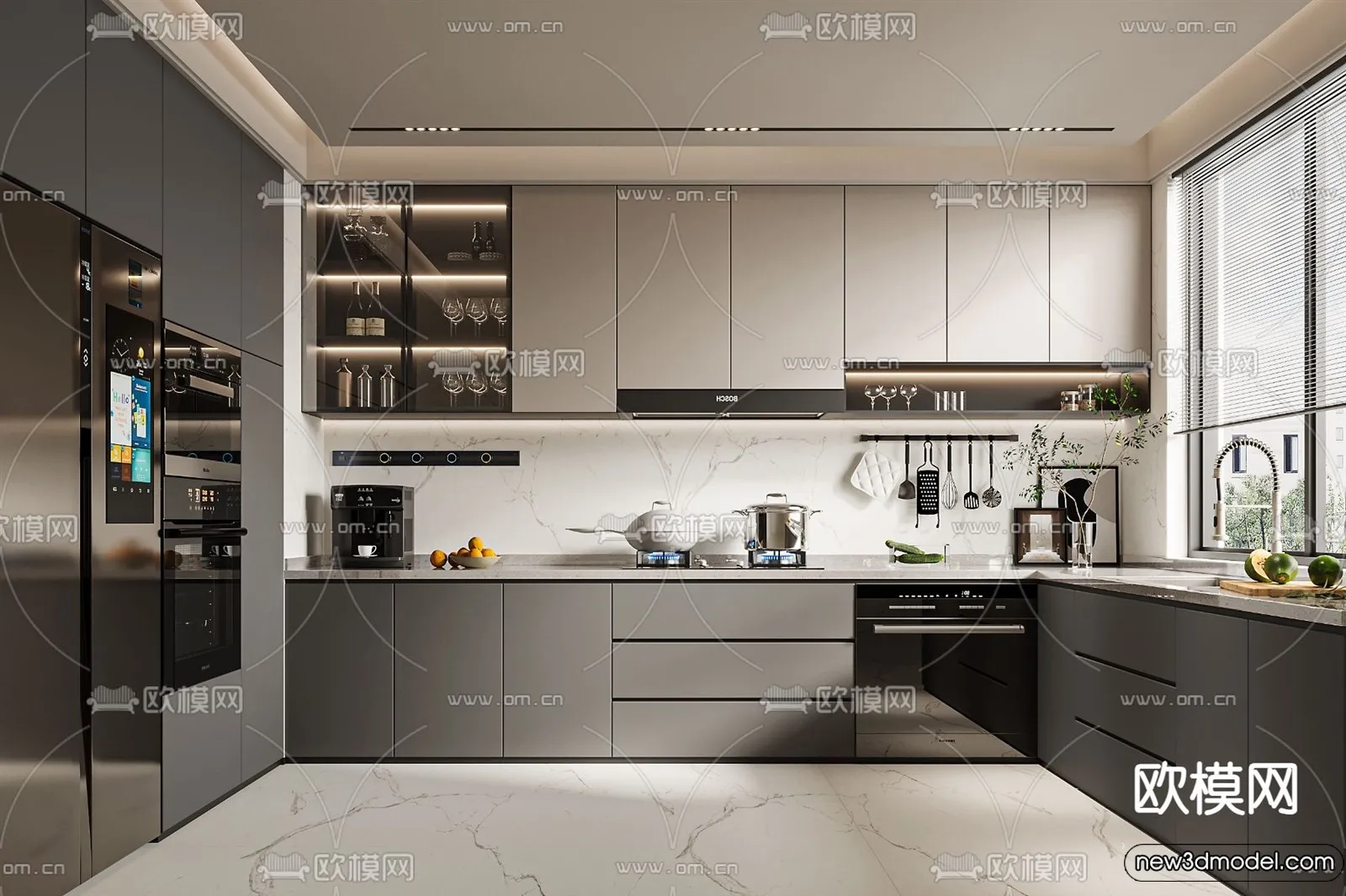 Kitchen – 3D Models – 3D Interior Scenes – 183