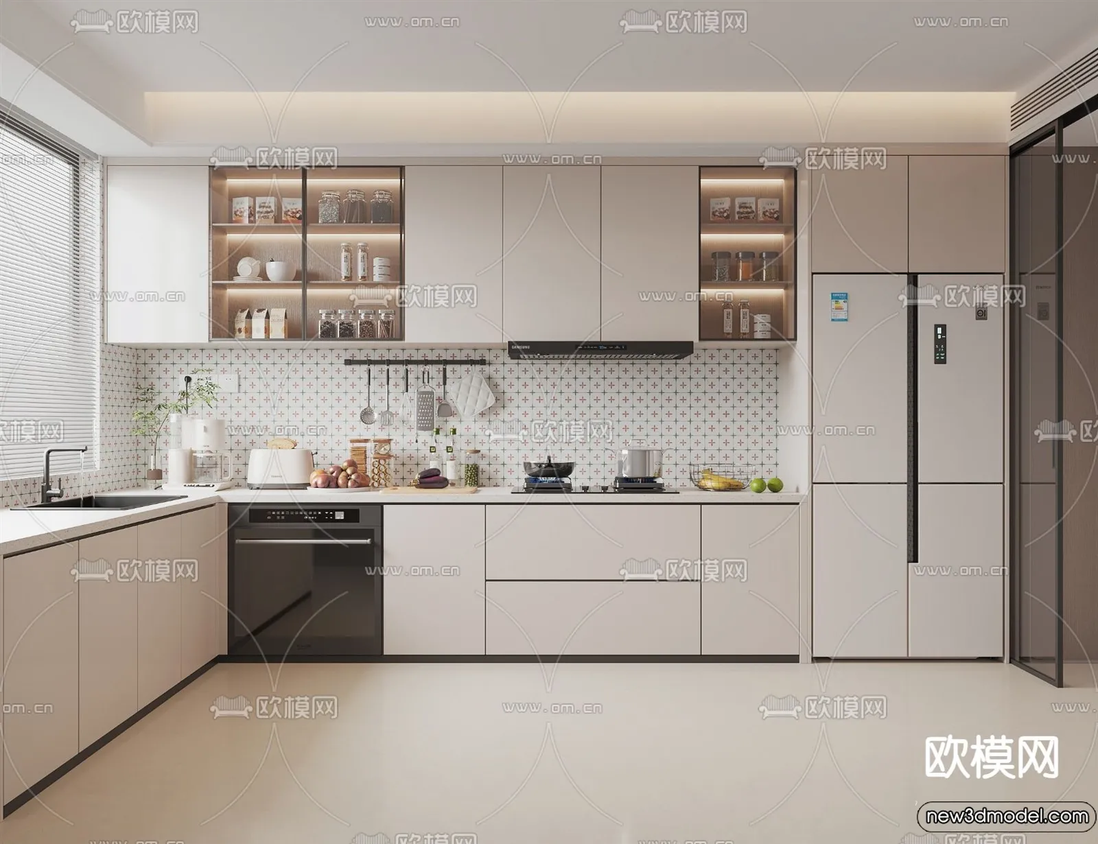 Kitchen – 3D Models – 3D Interior Scenes – 191