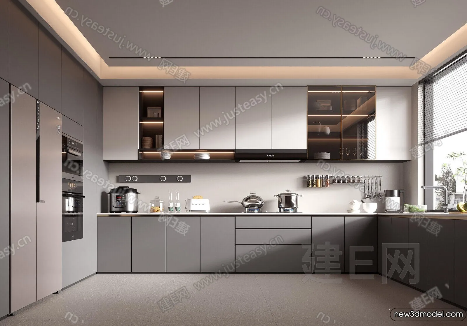 Kitchen – 3D Models – 3D Interior Scenes – 195