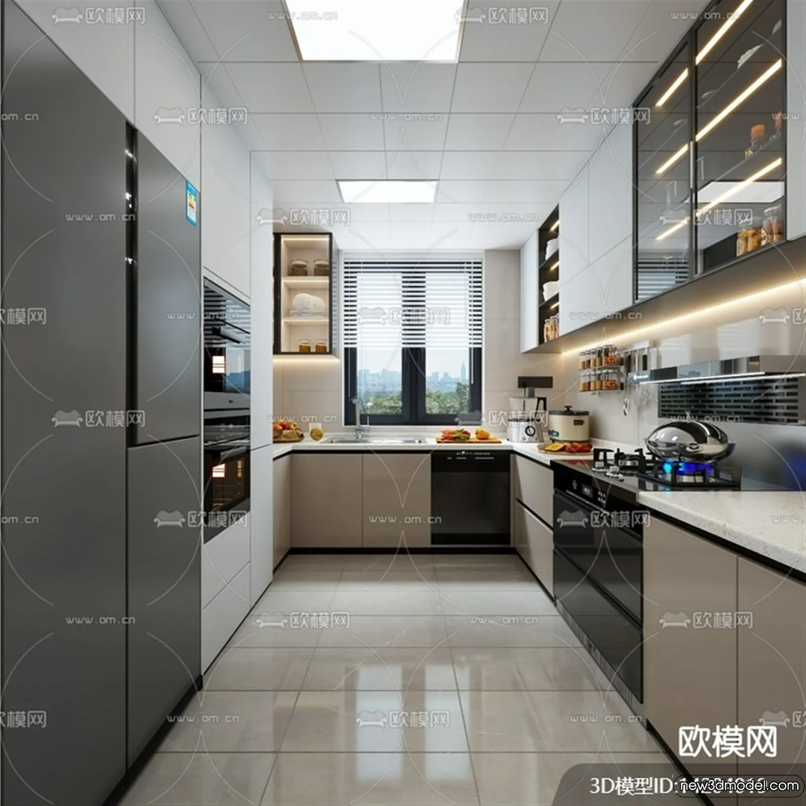 Kitchen – 3D Models – 3D Interior Scenes – 202