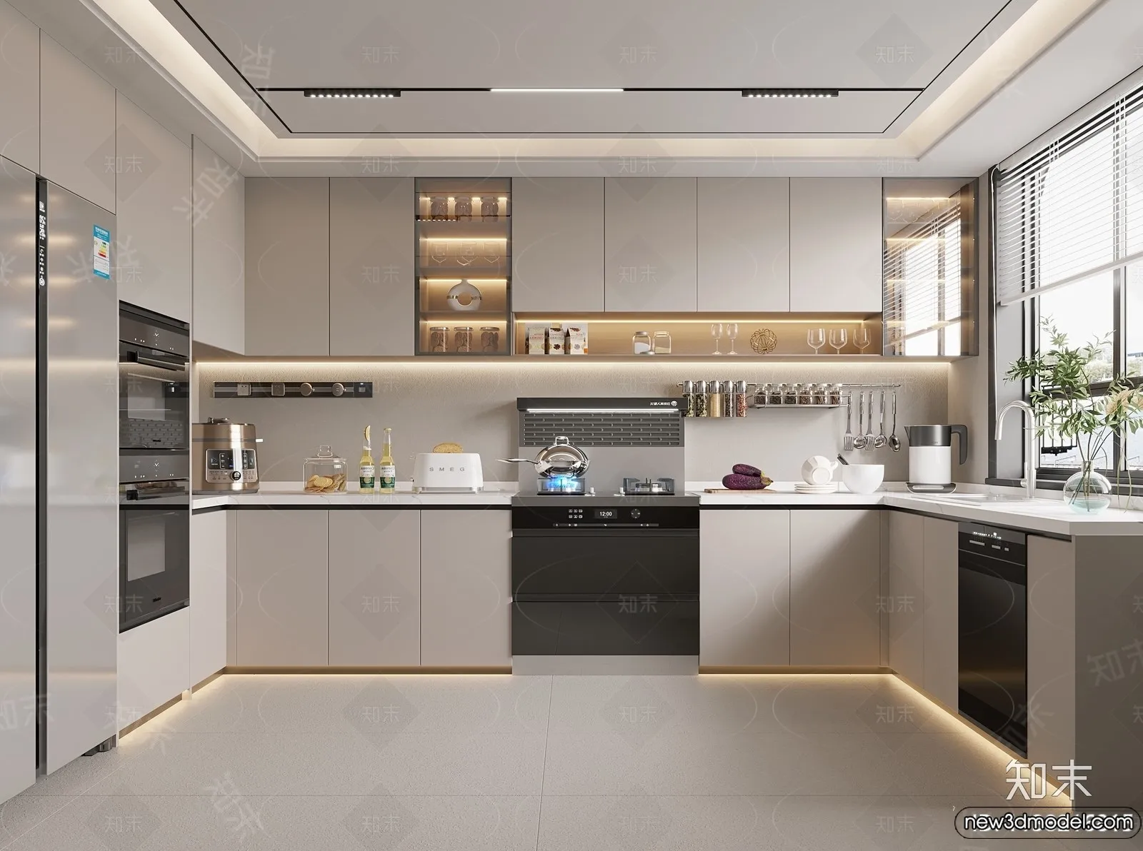 Kitchen – 3D Models – 3D Interior Scenes – 203