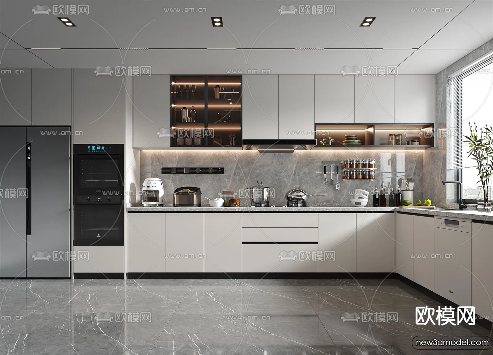 Kitchen – 3D Models – 3D Interior Scenes – 208