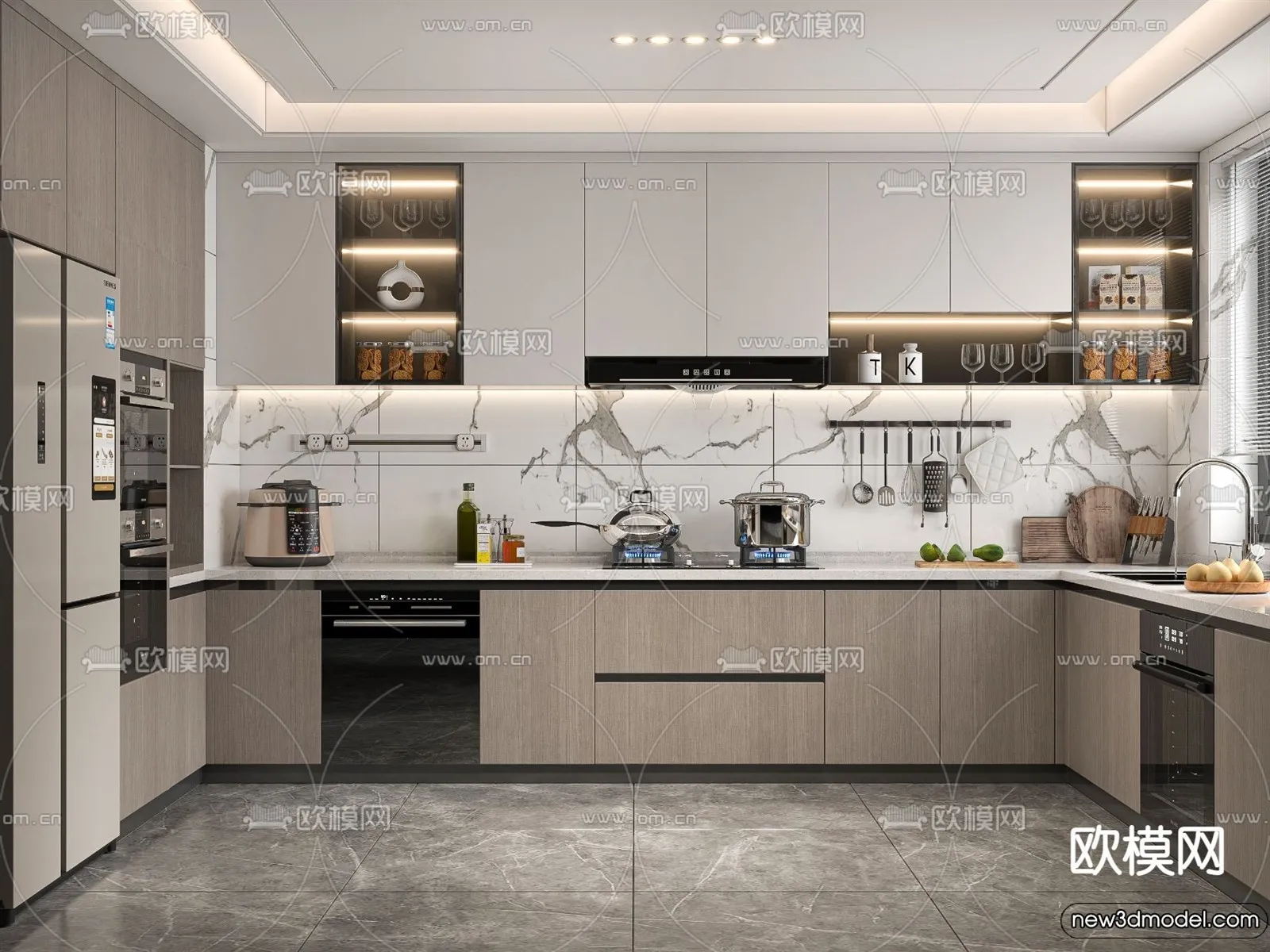 Kitchen – 3D Models – 3D Interior Scenes – 209