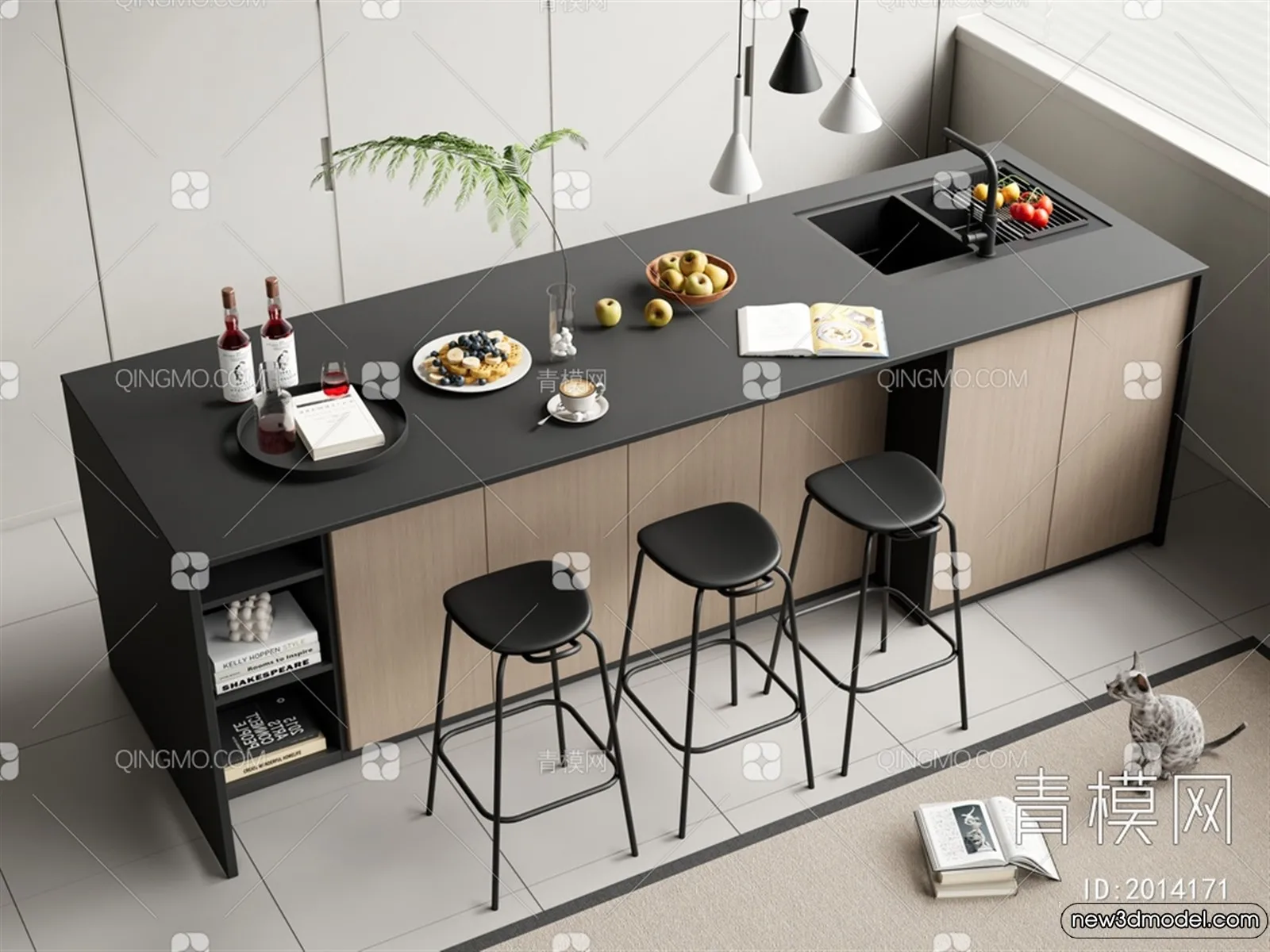 Kitchen – 3D Models – 3D Interior Scenes – 217