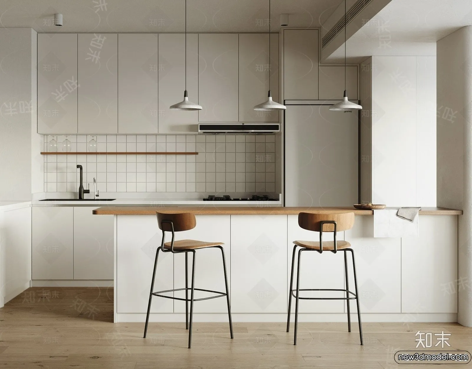 Kitchen – 3D Models – 3D Interior Scenes – 221