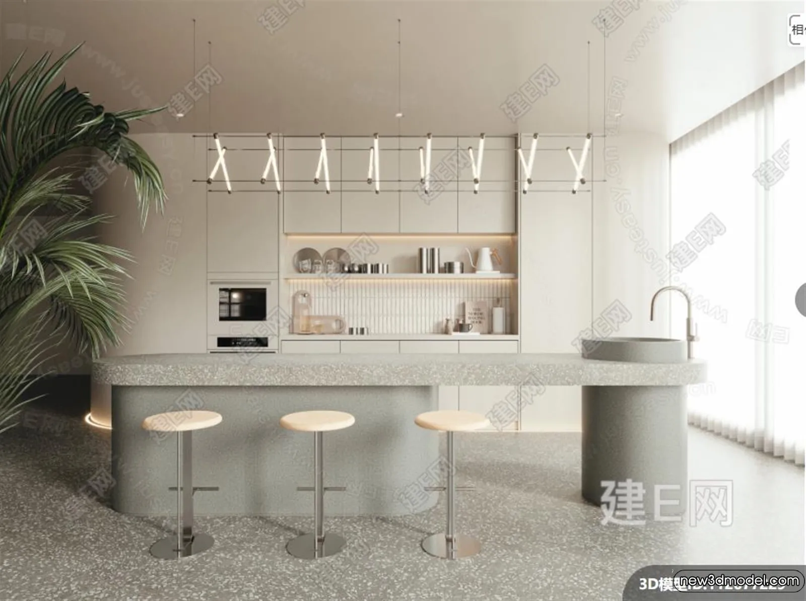 Kitchen – 3D Models – 3D Interior Scenes – 222