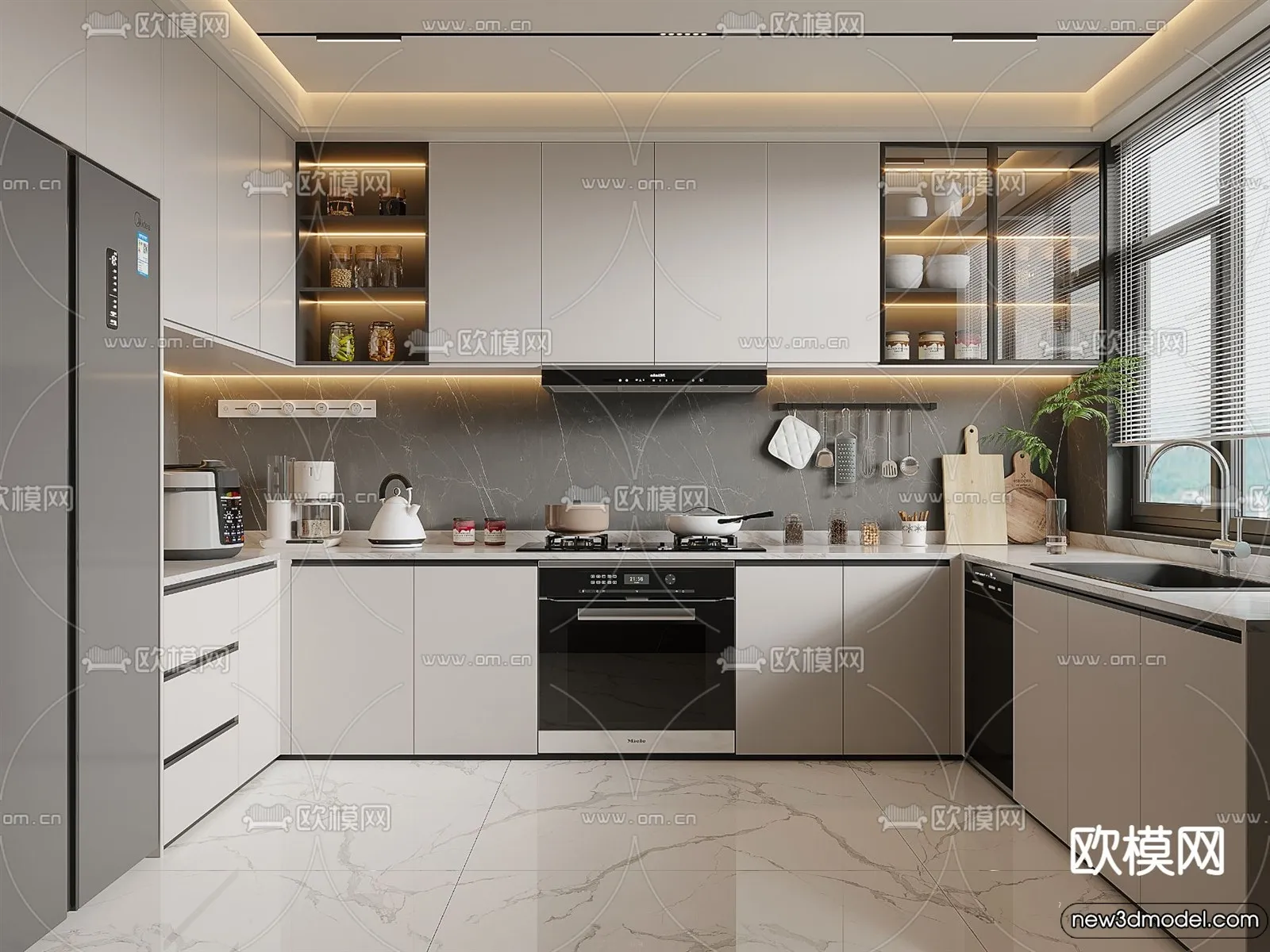 Kitchen – 3D Models – 3D Interior Scenes – 226