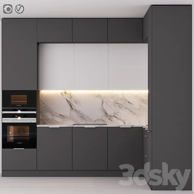 Kitchen 8 3DS Max Model