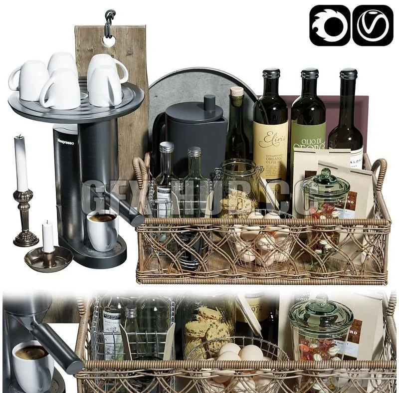 Kitchen accessorie 8 3dsMax Model