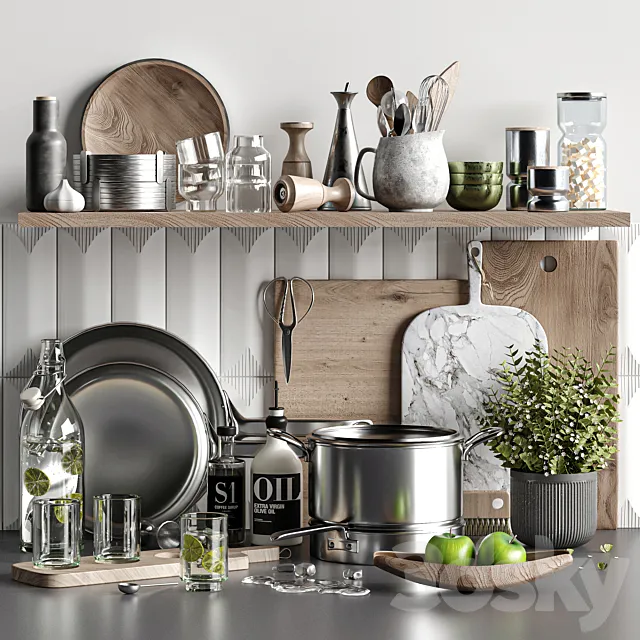 kitchen accessories 023 3ds Max
