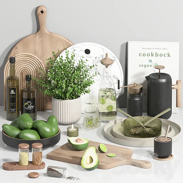 kitchen accessories 03 3ds Max