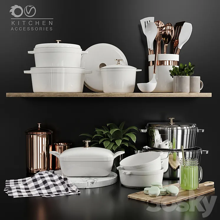 kitchen accessories 3DS Max