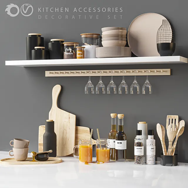 kitchen accessories_01 3ds Max