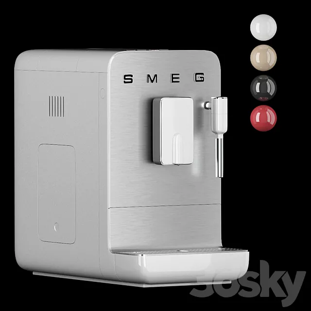 kitchen appliance1-Smeg Coffee Machine 3DS Max Model