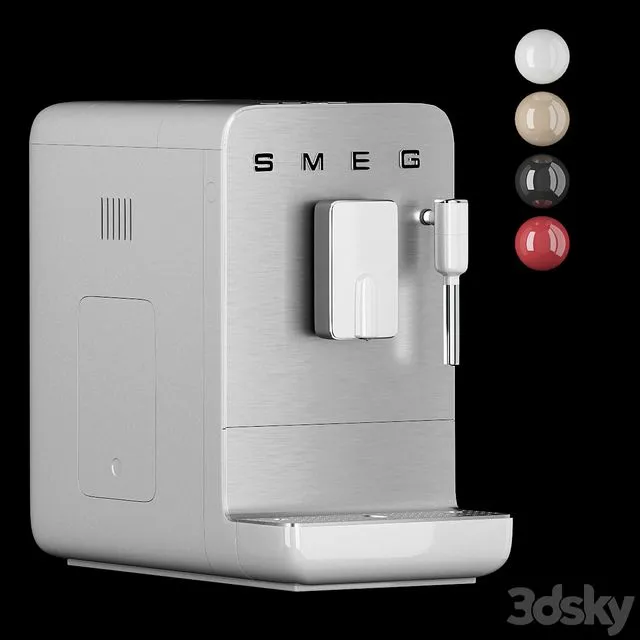 Kitchen Appliance1 Smeg Coffee Machine 3dsMax Model