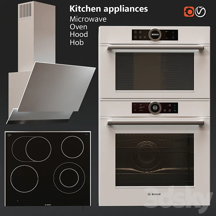 Kitchen Appliances BOSCH 3DS Max