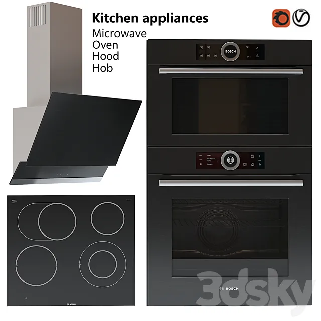 Kitchen Appliances BOSCH 3DSMax File