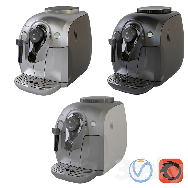 Kitchen appliances. Coffee Machine. ?offee maker Philips HD 8649 3DSMax File