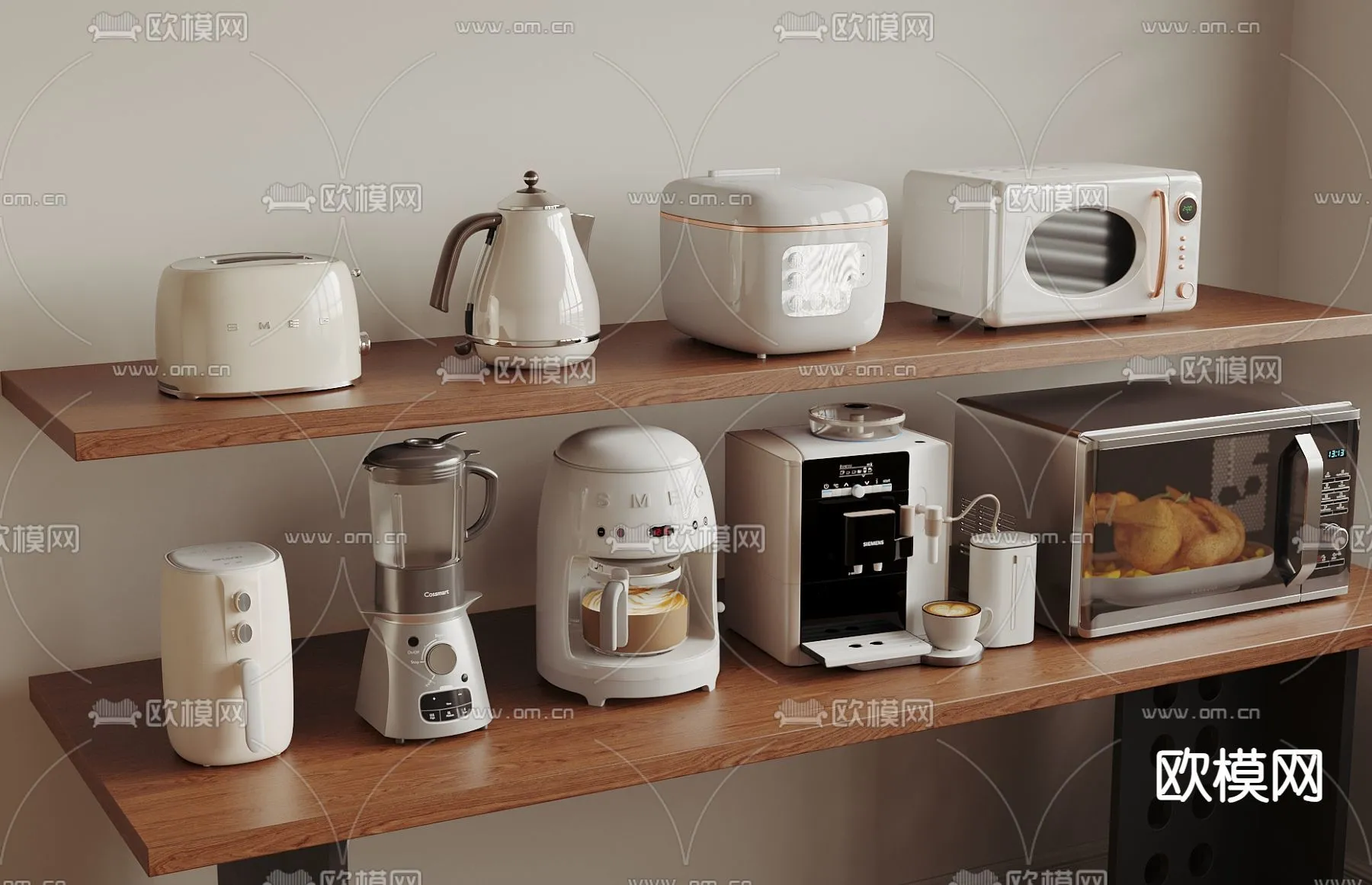 Kitchen Appliances for Interior Design – 3DS Max Models – 054