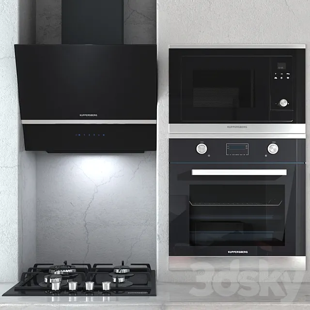 Kitchen appliances Kuppersberg 3 3DSMax File