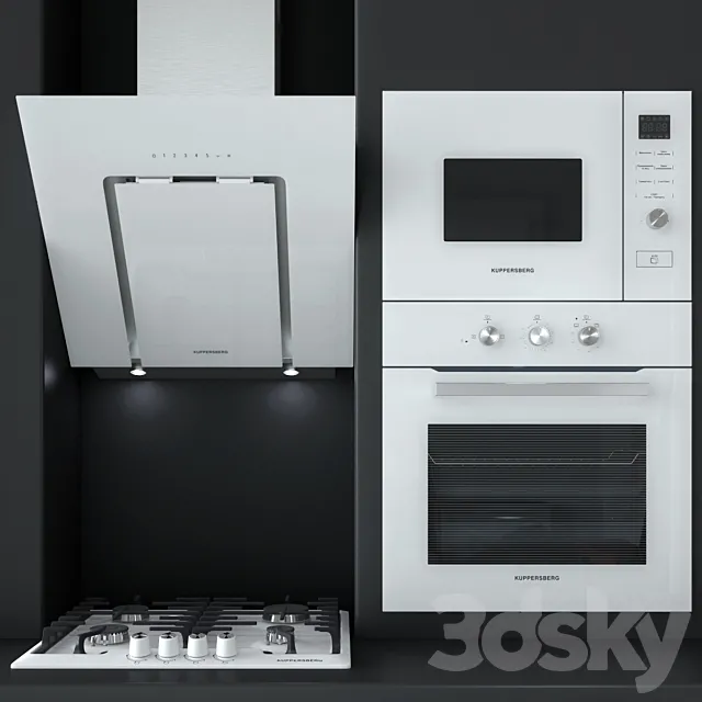 Kitchen appliances Kuppersberg 5 3DSMax File