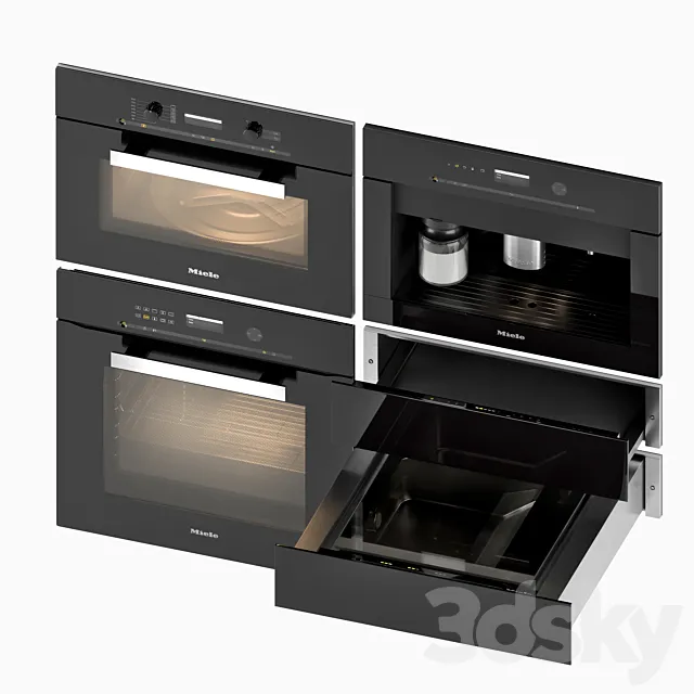 Kitchen appliances Miele 3DSMax File