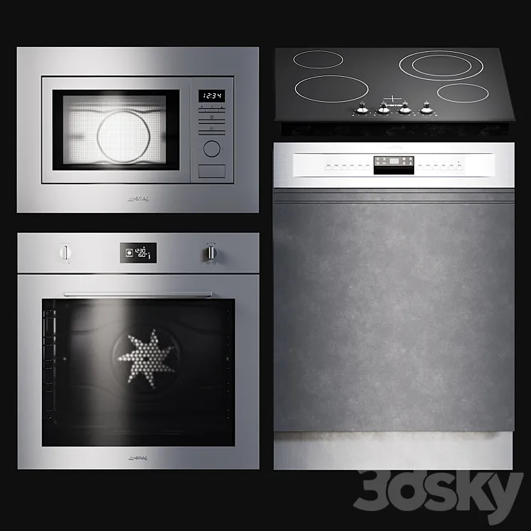 Kitchen Appliances Selezione 3DS Max