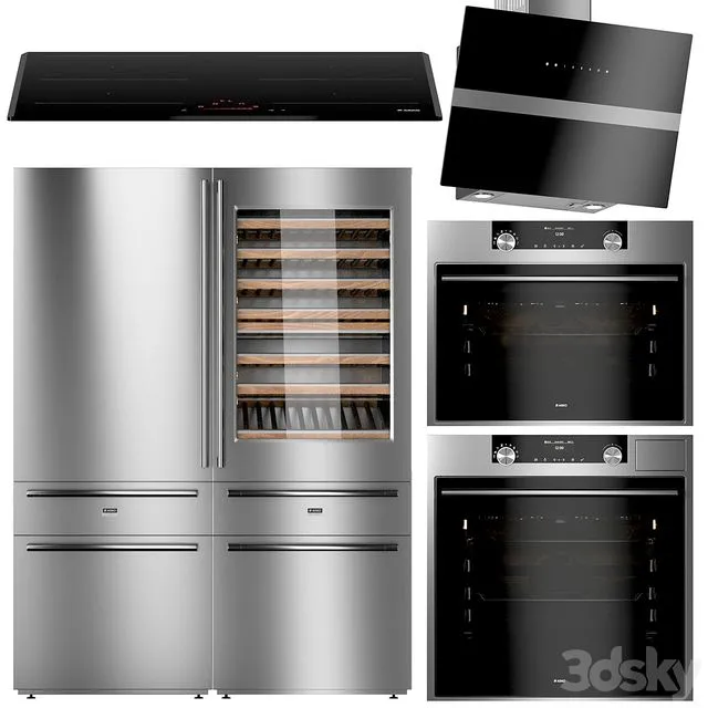 Kitchen appliances set ASKO 3 3dsMax Model