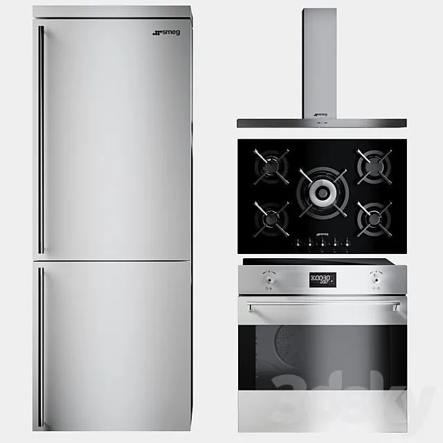 Kitchen Appliances Smeg Classic 3DSMax File