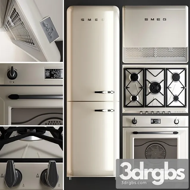 Kitchen Appliances Smeg Retro 3dsmax Download