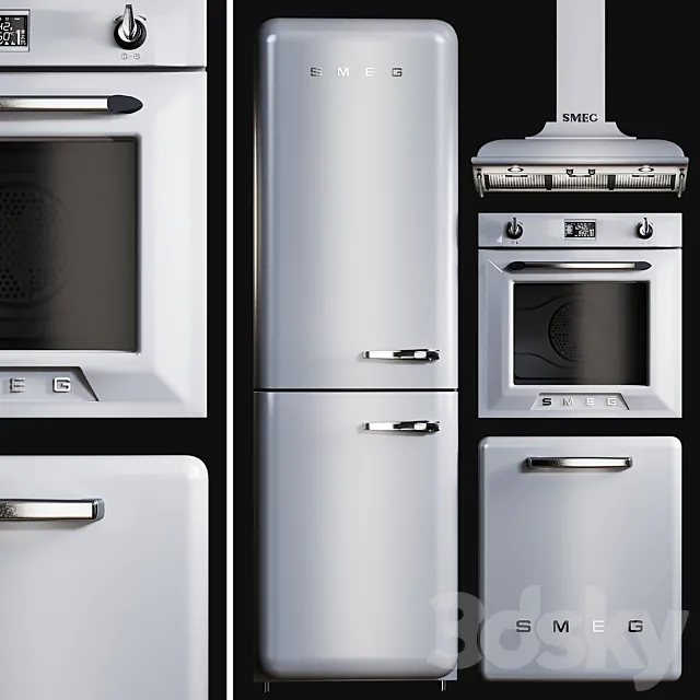 Kitchen Appliances Smeg Victoria 3DSMax File