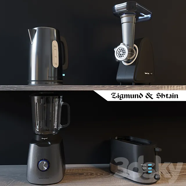 Kitchen appliances Zigmund & Shtain 3DS Max Model