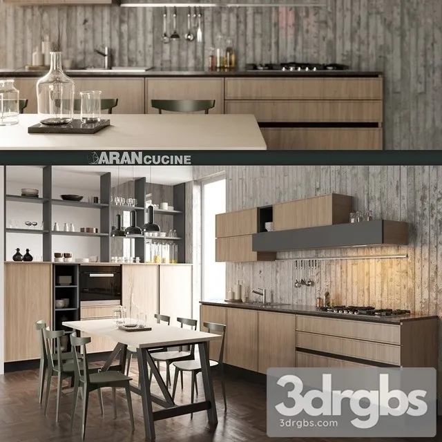 Kitchen Aran Cucine Quadro 3dsmax Download