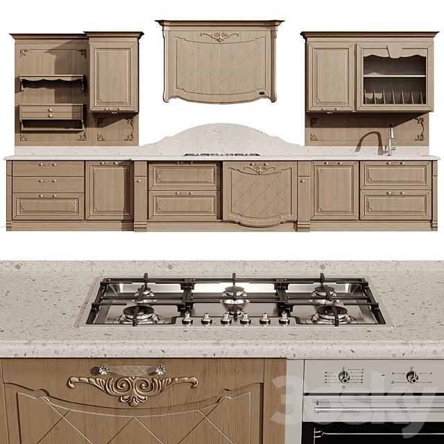 KITCHEN ARCARI CAPRI 3ds Max