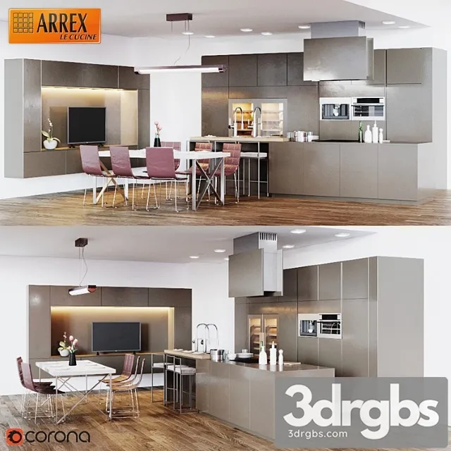 Kitchen Arrekh Opale 2 3dsmax Download