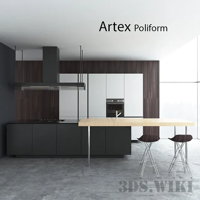 kitchen – Artex Varenna Poliform kitchen 3ds Max